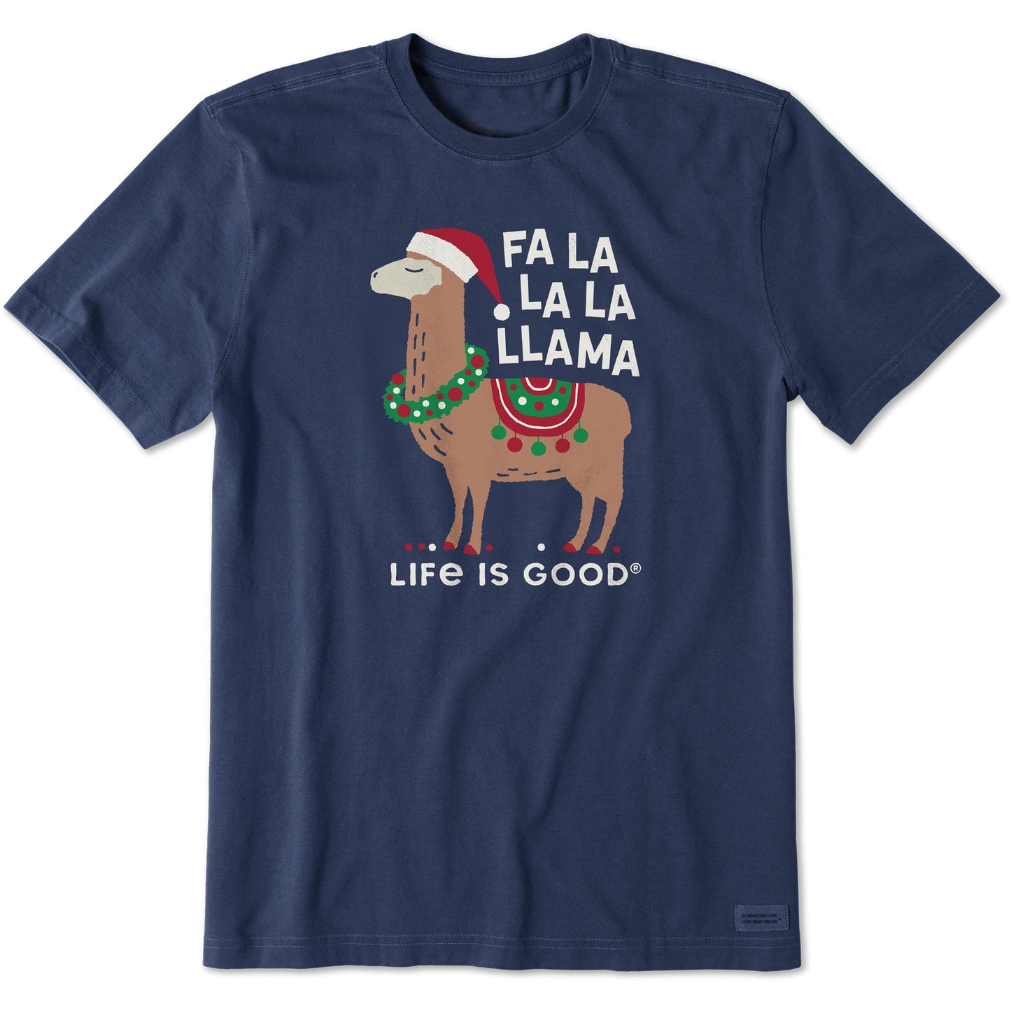 Men's Fa la la la Llama Short Sleeve Crusher Tee