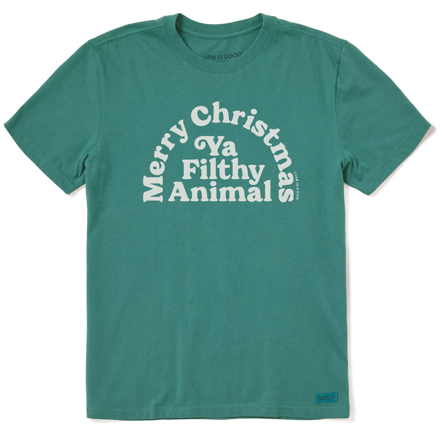 Men's Merry Christmas Ya Filthy Animal Short Sleeve Crusher Tee