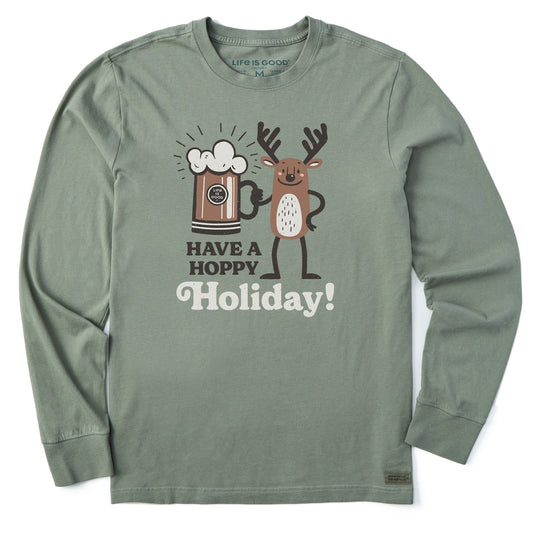Men's Have a Hoppy Holiday Long Sleeve Crusher Tee