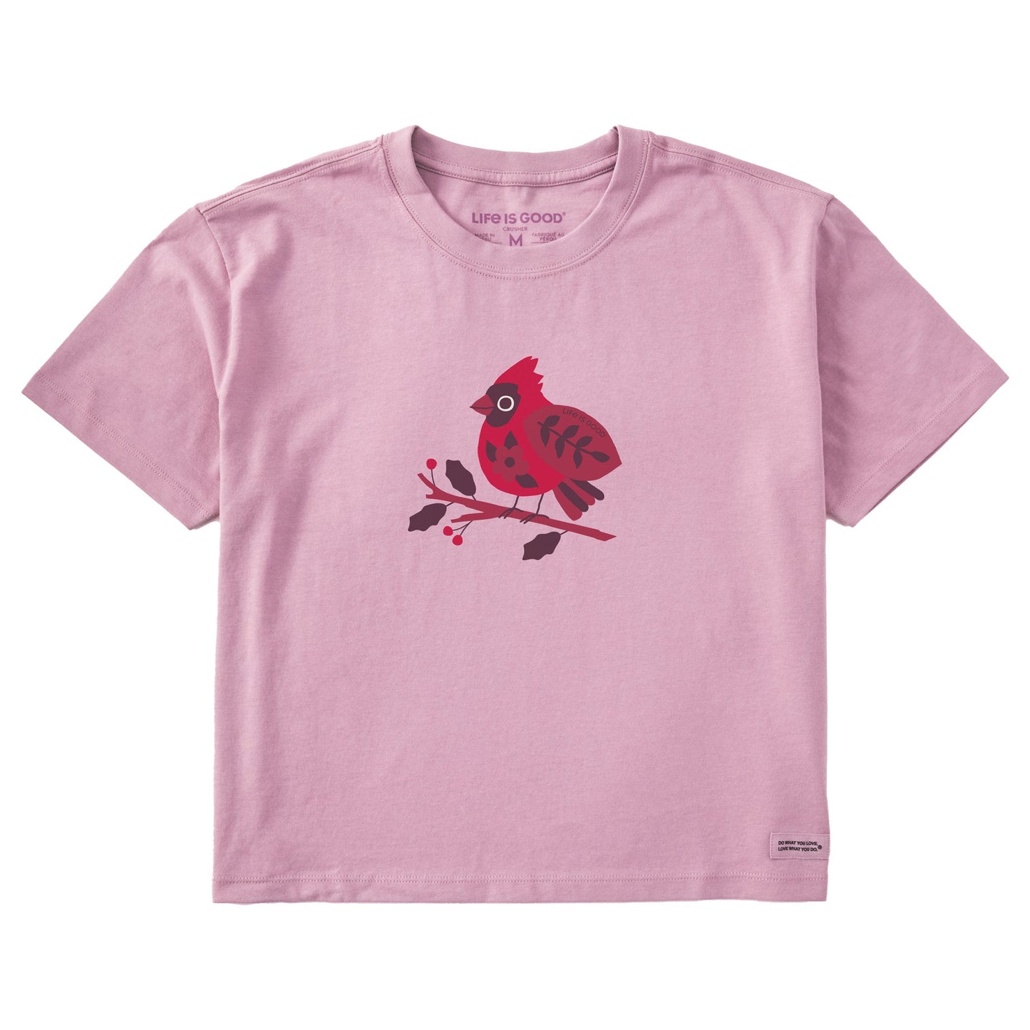 Women's Chubby Cardinal Short Sleeve Crusher Boxy Tee