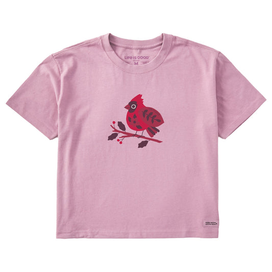 Women's Chubby Cardinal Short Sleeve Crusher Boxy Tee
