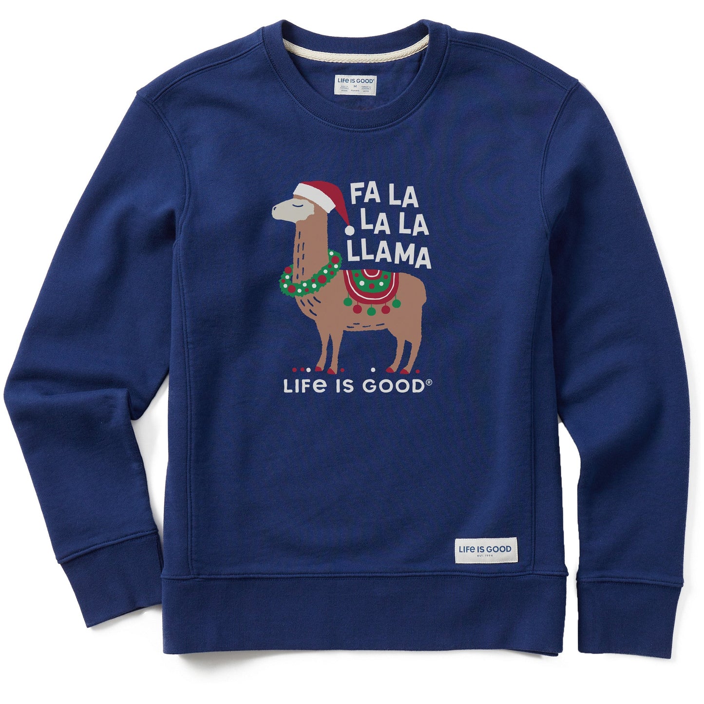 Women's Fa la la la Llama Simply True Crew