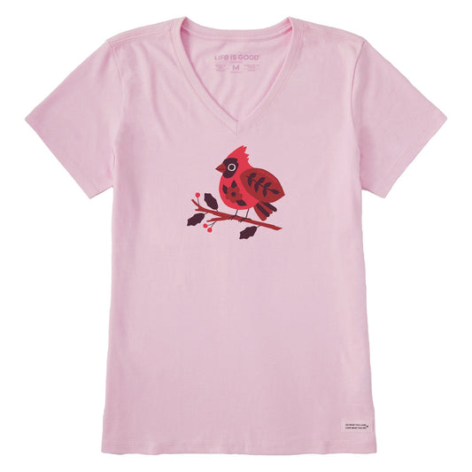 Women's Chubby Cardinal Short Sleeve Crusher Vee
