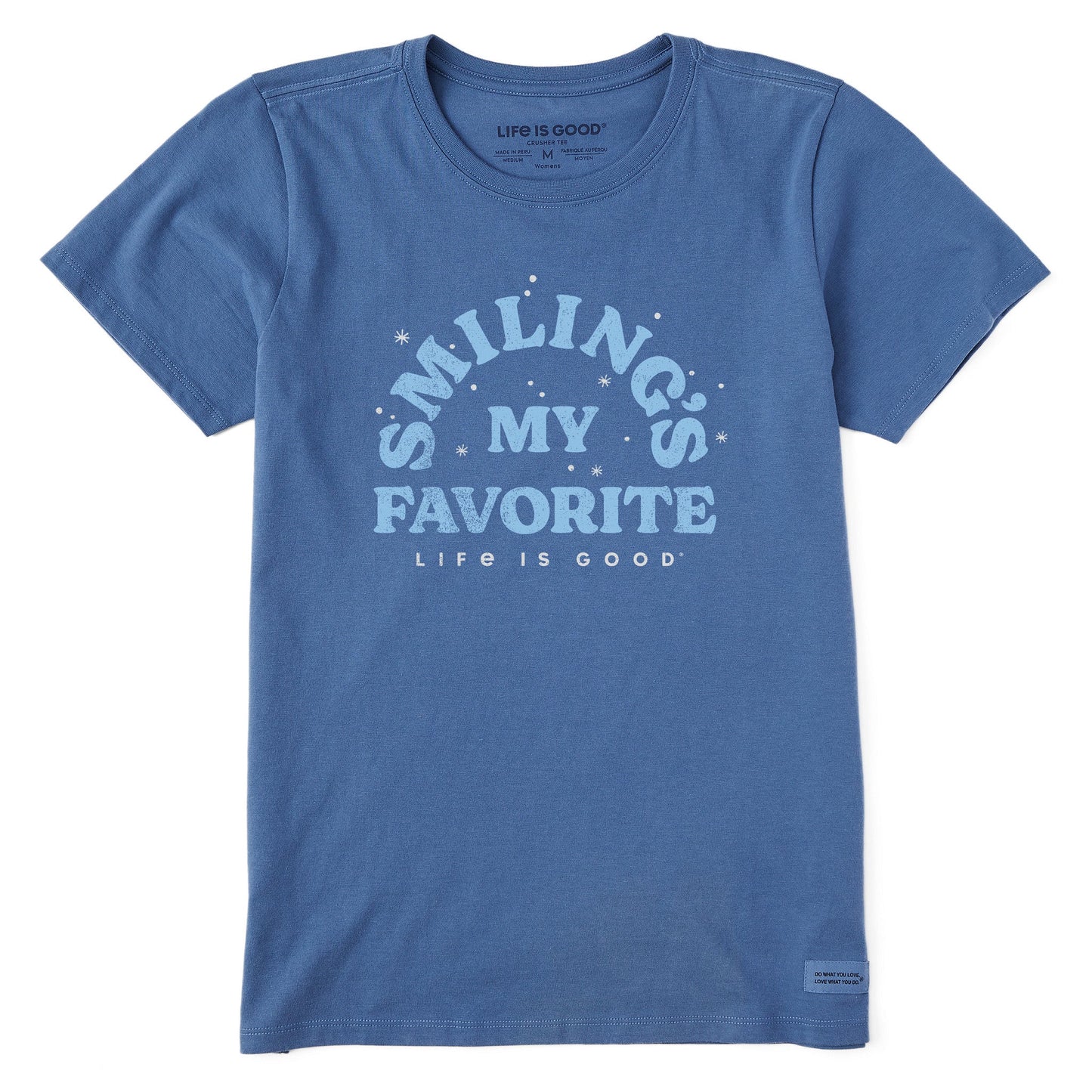 Women's Smiling's My Favorite Short Sleeve Crusher Tee