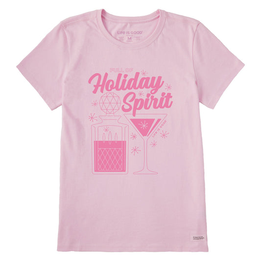 Women's Full of Holiday Spirit Short Sleeve Crusher Tee
