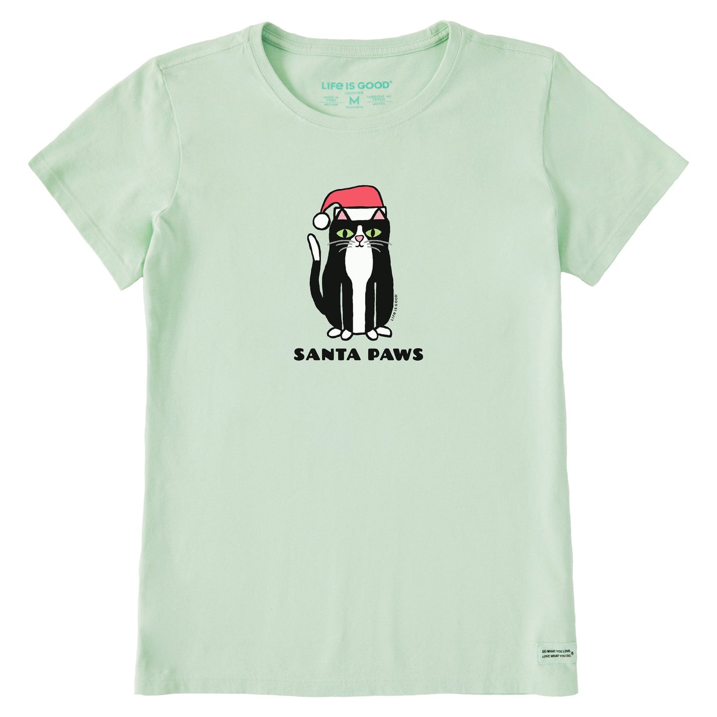 Women's Santa Paws Short Sleeve Crusher Tee