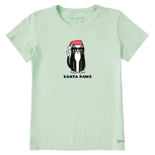 Women's Santa Paws Short Sleeve Crusher Tee