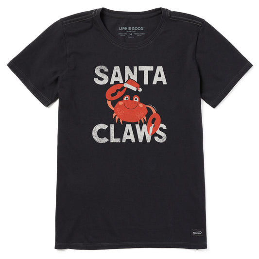 Women's Santa Claws Crab Short Sleeve Crusher Tee