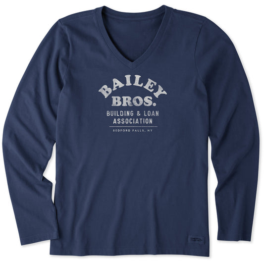 Women's Bailey Bros. Building & Loan Assoc. Long Sleeve Crusher Vee