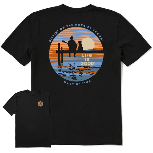 Men's Sittin On the Dock of the Bay Short Sleeve Crusher Tee