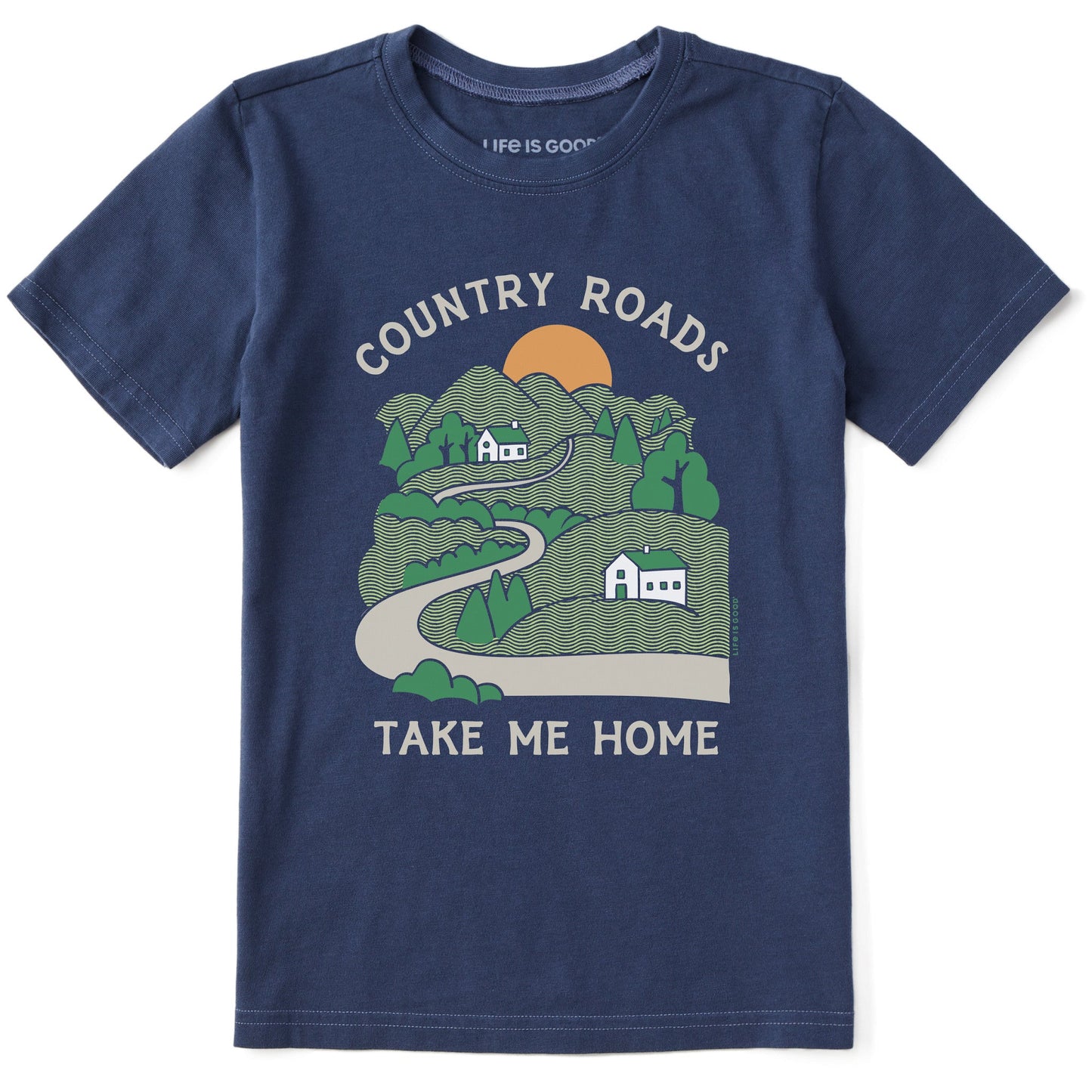 Kids Country Roads Take Me Home Short Sleeve Crusher Tee