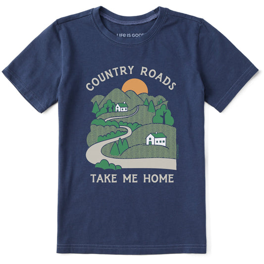 Kids Country Roads Take Me Home Short Sleeve Crusher Tee