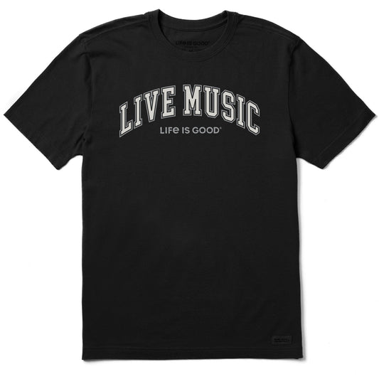 Men's Live Music Arch Short Sleeve Crusher Tee