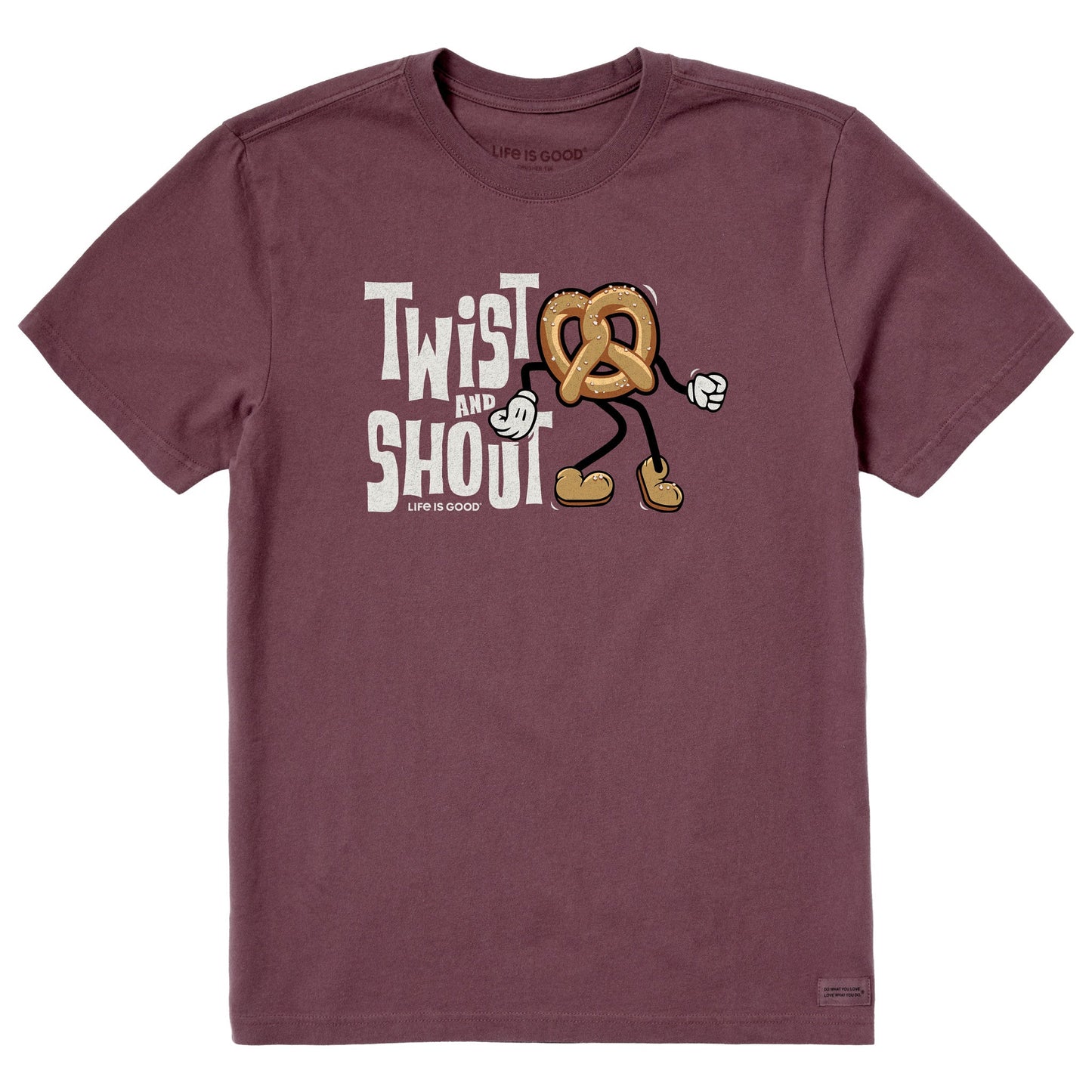 Men's Twist and Shout Pretzel Short Sleeve Crusher Tee