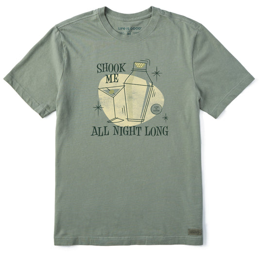 Men's Shook Me All Night Long Cocktail Short Sleeve Crusher Tee