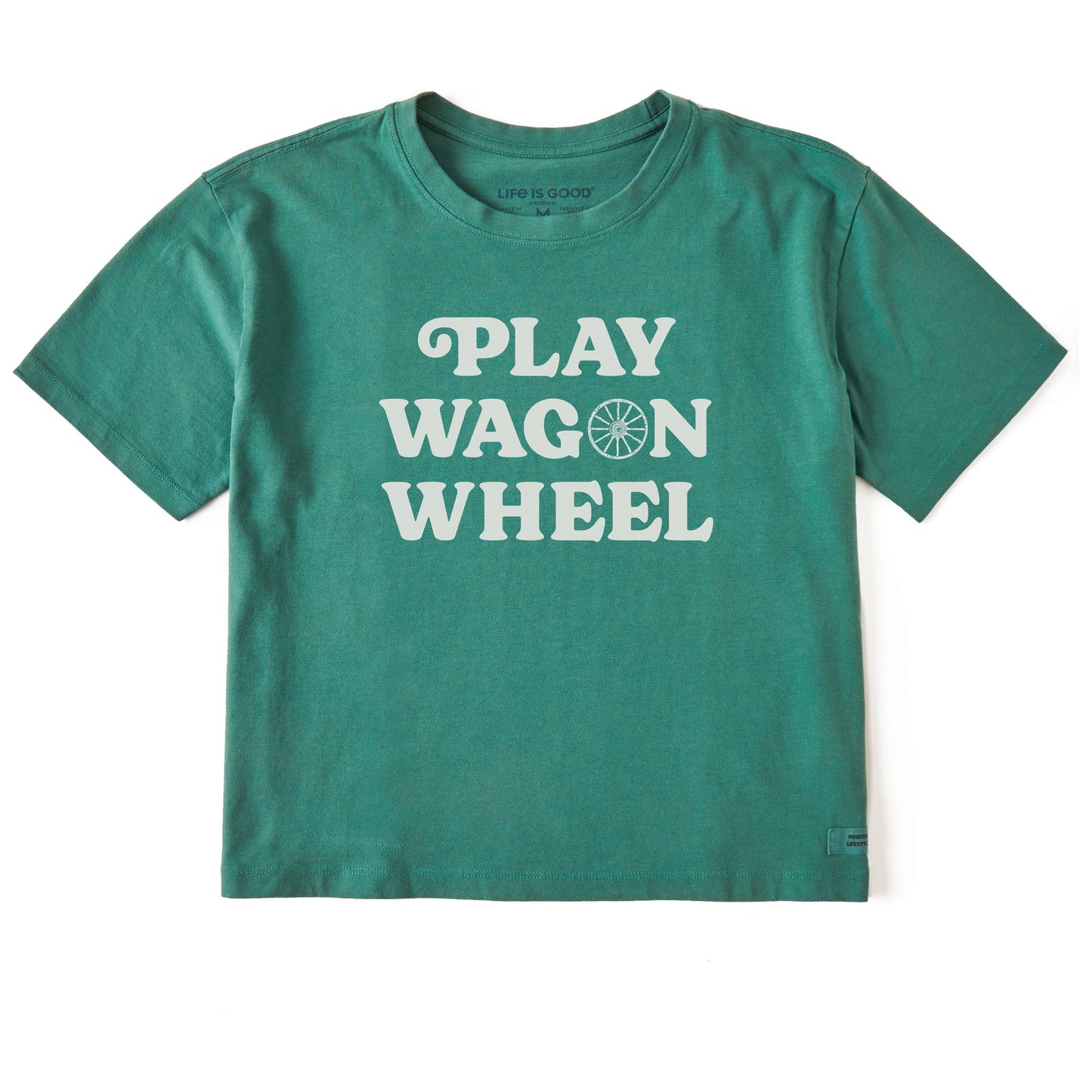 Women's Play Wagon Wheel Short Sleeve Crusher Boxy Tee