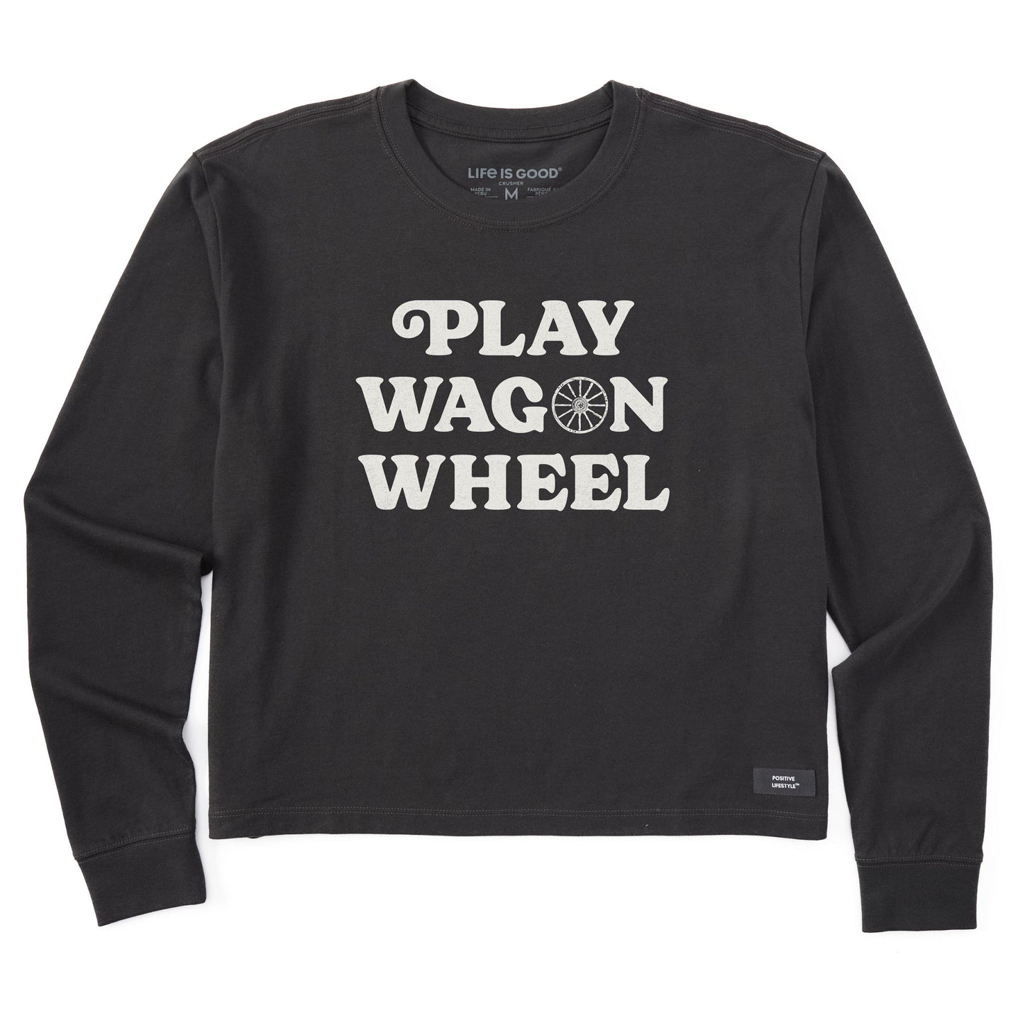 Women's Play Wagon Wheel Long Sleeve Crusher Boxy Tee