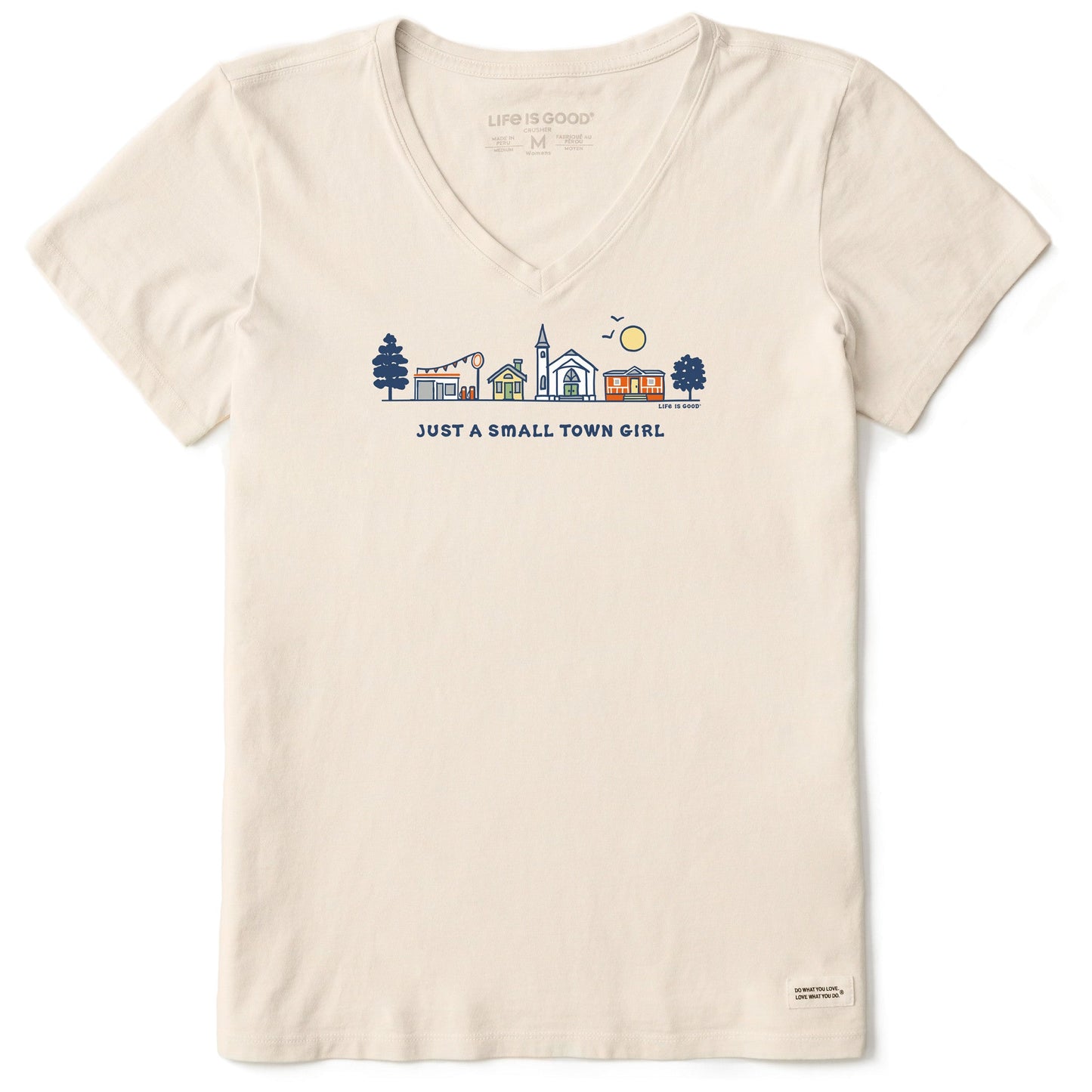 Women's Small Town Girl Vista Short Sleeve Crusher Vee