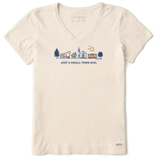Women's Small Town Girl Vista Short Sleeve Crusher Vee