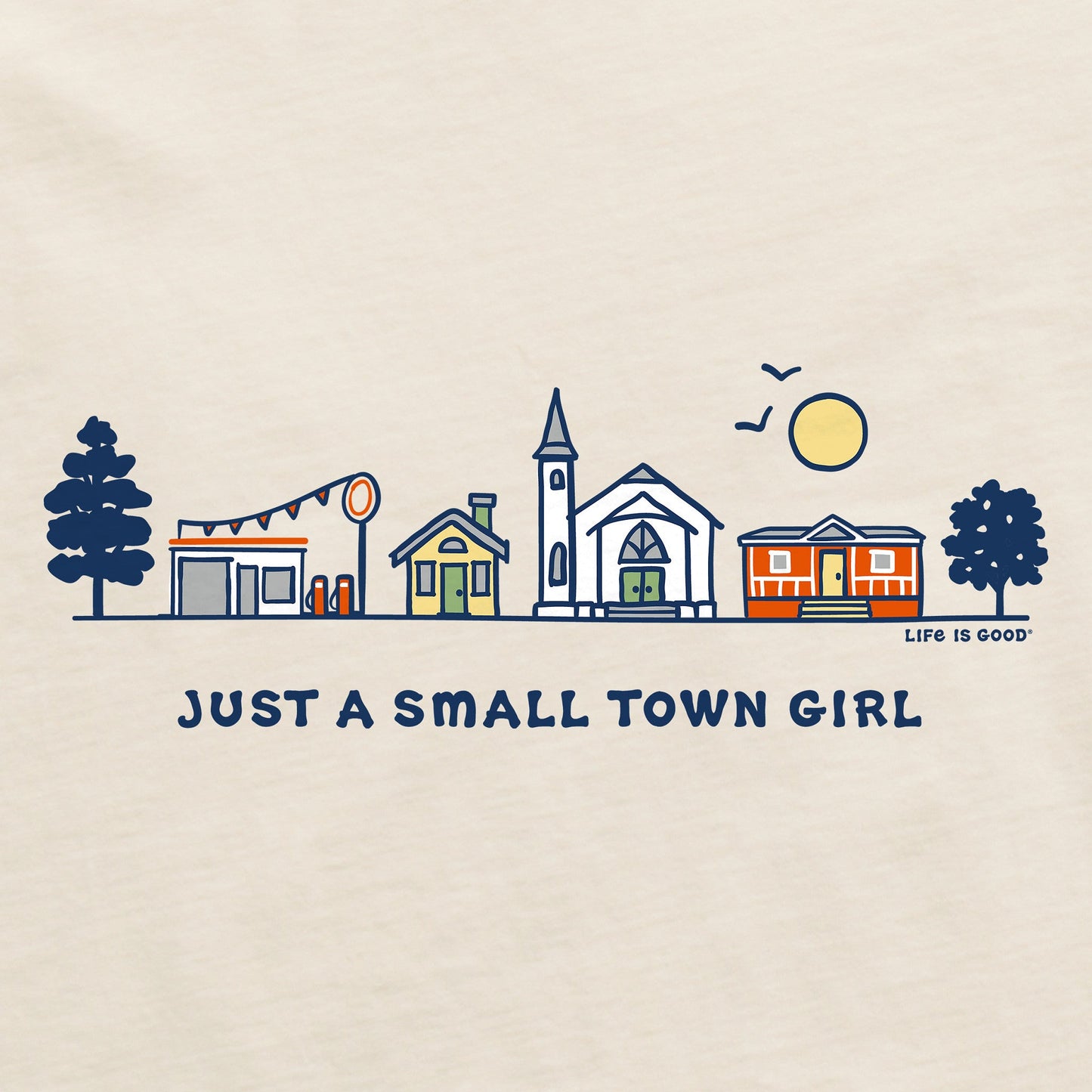 Women's Small Town Girl Vista Short Sleeve Crusher Vee
