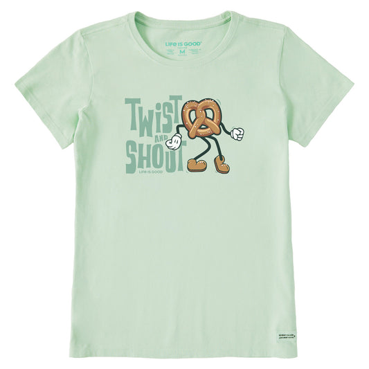 Women's Twist and Shout Pretzel Short Sleeve Crusher Tee