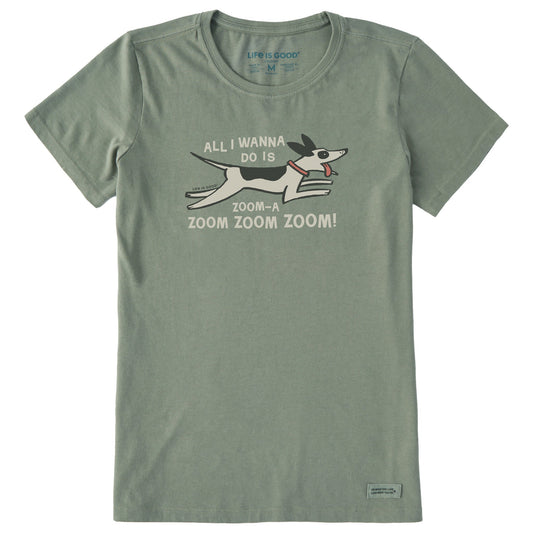 Women's Zoom Zoom Dog Short Sleeve Crusher Tee