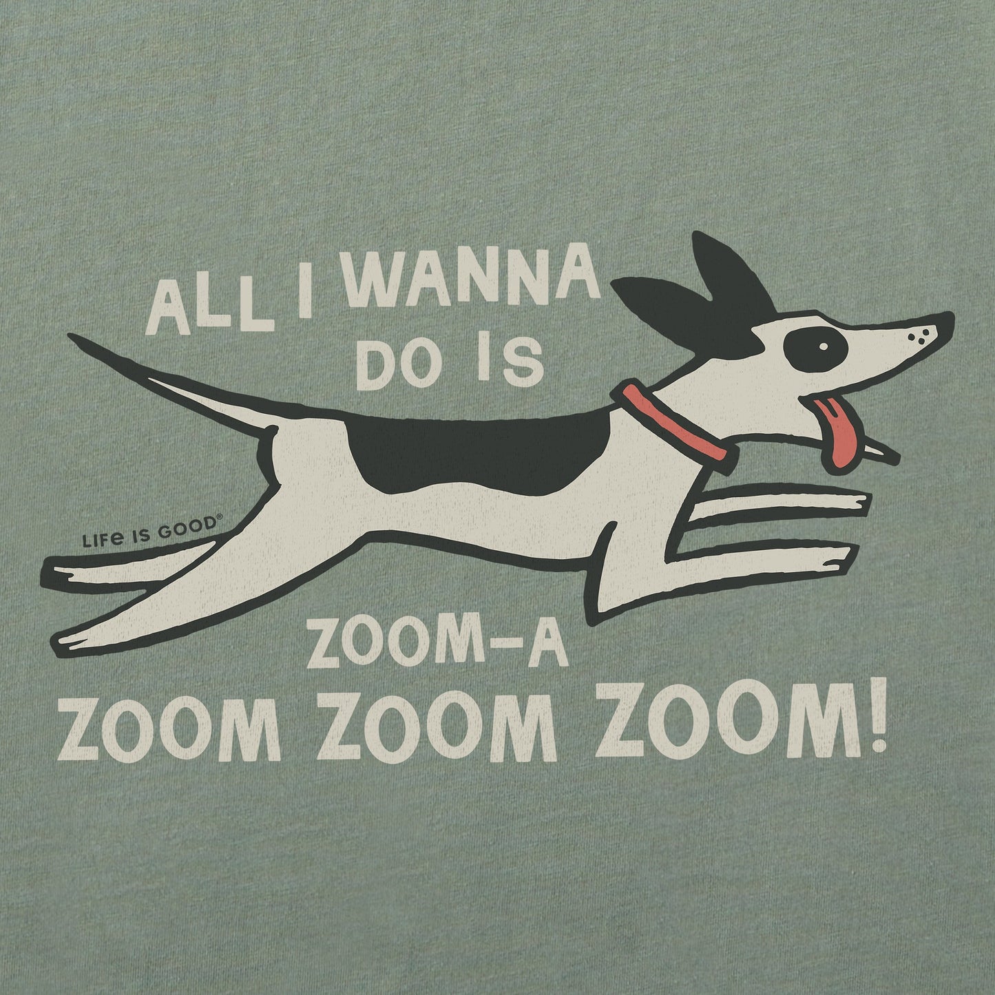 Women's Zoom Zoom Dog Short Sleeve Crusher Tee