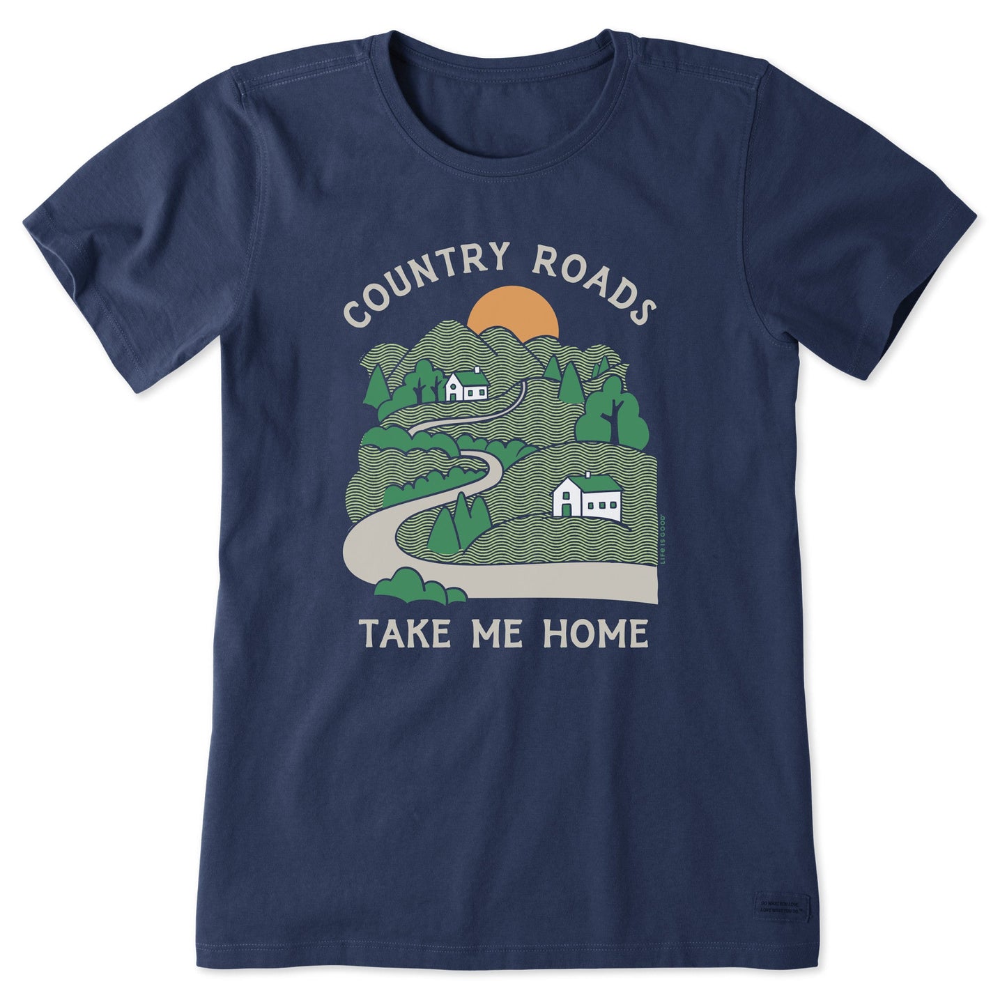 Women's Country Roads Take Me Home Short Sleeve Crusher Tee