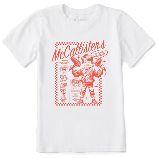 Kids McCallister's DIY Home Security Short Sleeve Crusher Tee