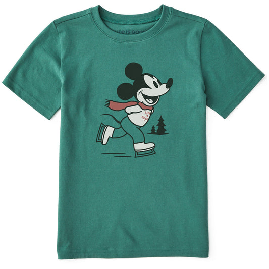 Kids Willie Ice Skating Short Sleeve Crusher Tee