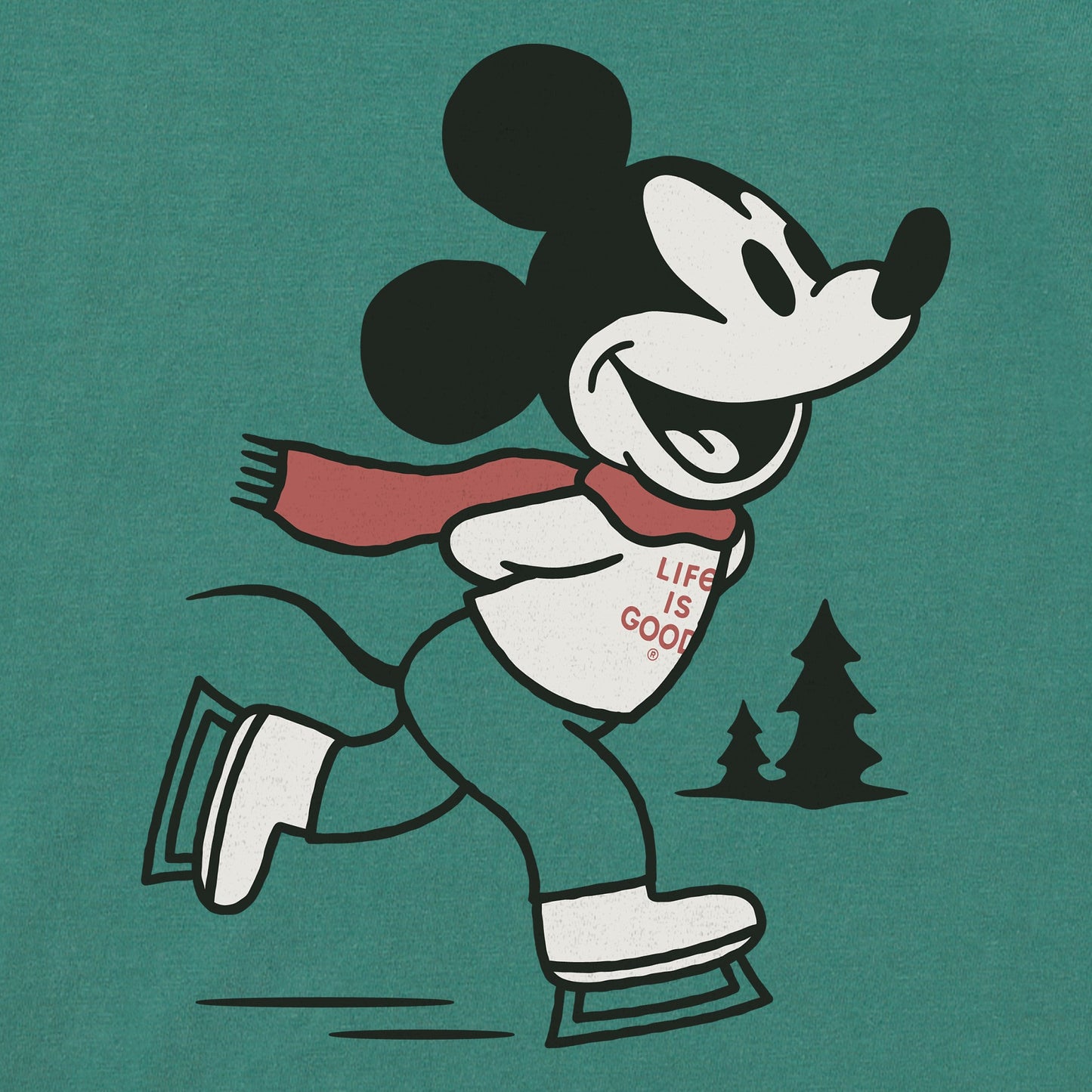 Kids Willie Ice Skating Short Sleeve Crusher Tee