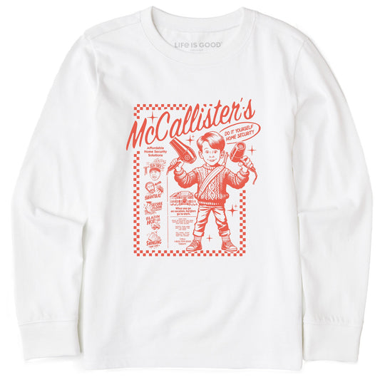 Kids McCallister's DIY Home Security Long Sleeve Crusher Tee