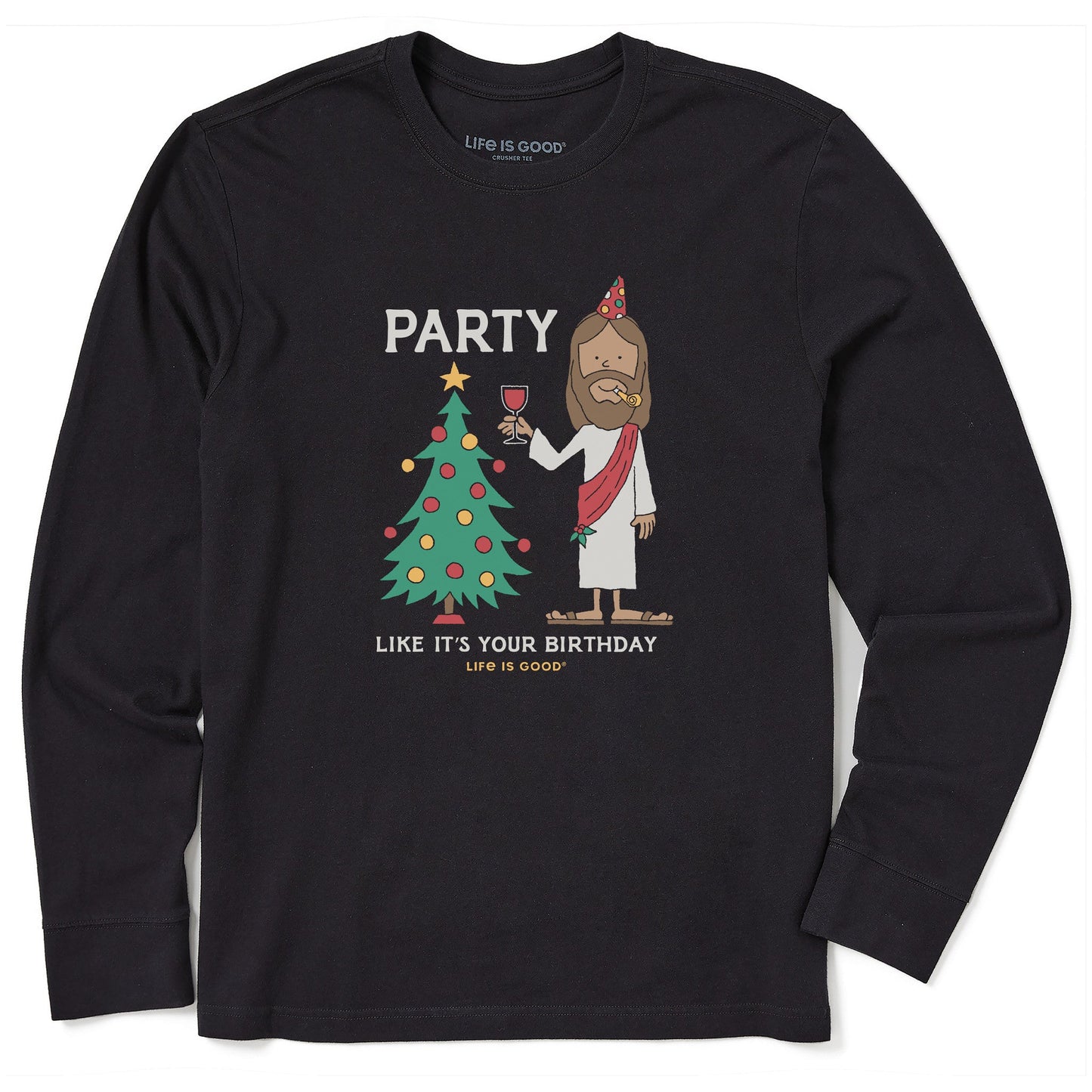 Men's Party Like It's Your Birthday Long Sleeve Crusher Tee