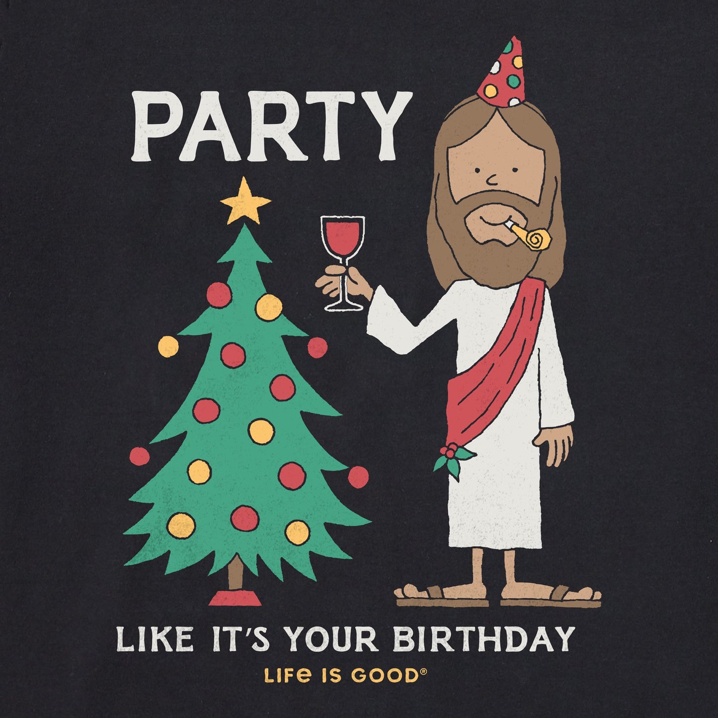Men's Party Like It's Your Birthday Long Sleeve Crusher Tee