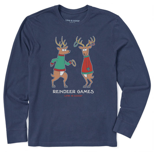 Men's Reindeer Games Ring Toss Long Sleeve Crusher Tee