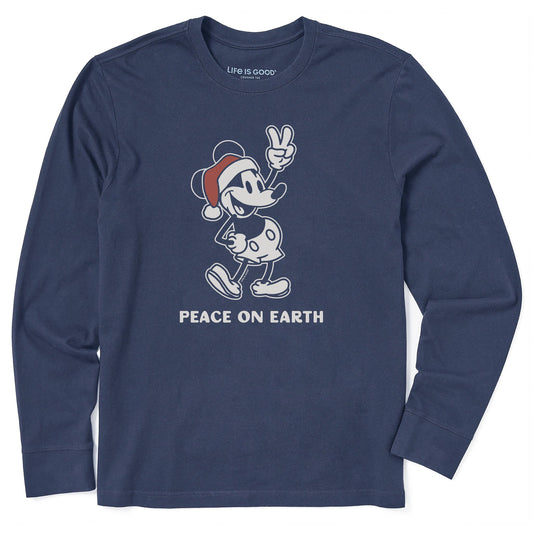 Men's Peace on Earth Willie Long Sleeve Crusher Tee