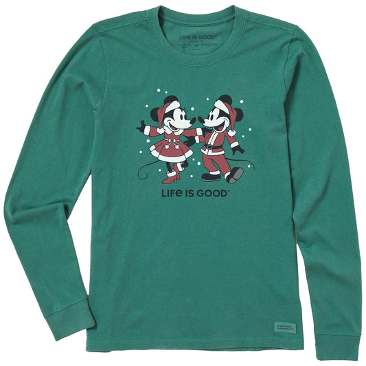 Women's Santa Willie Dancers Long Sleeve Crusher Tee