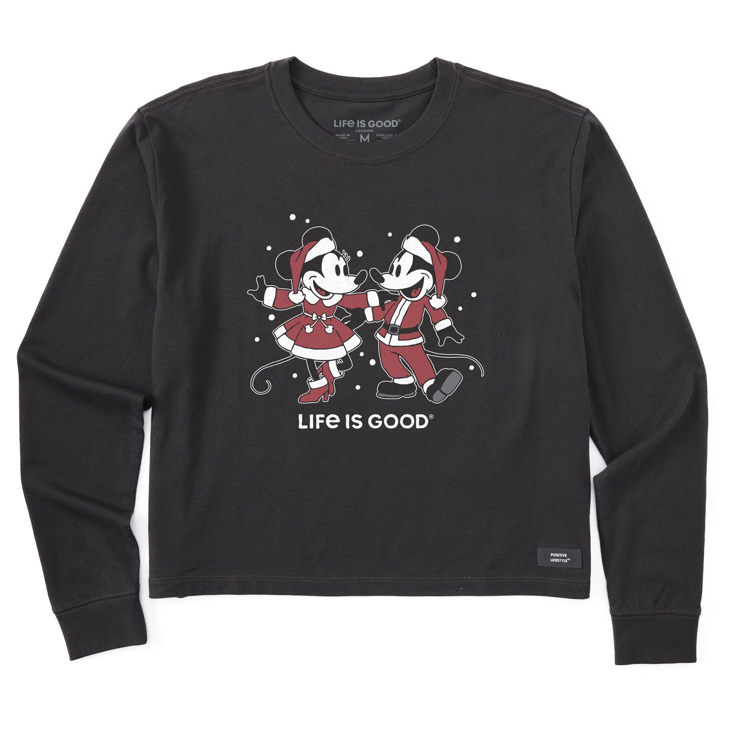 Women's Santa Willie Dancers Long Sleeve Crusher Boxy Tee