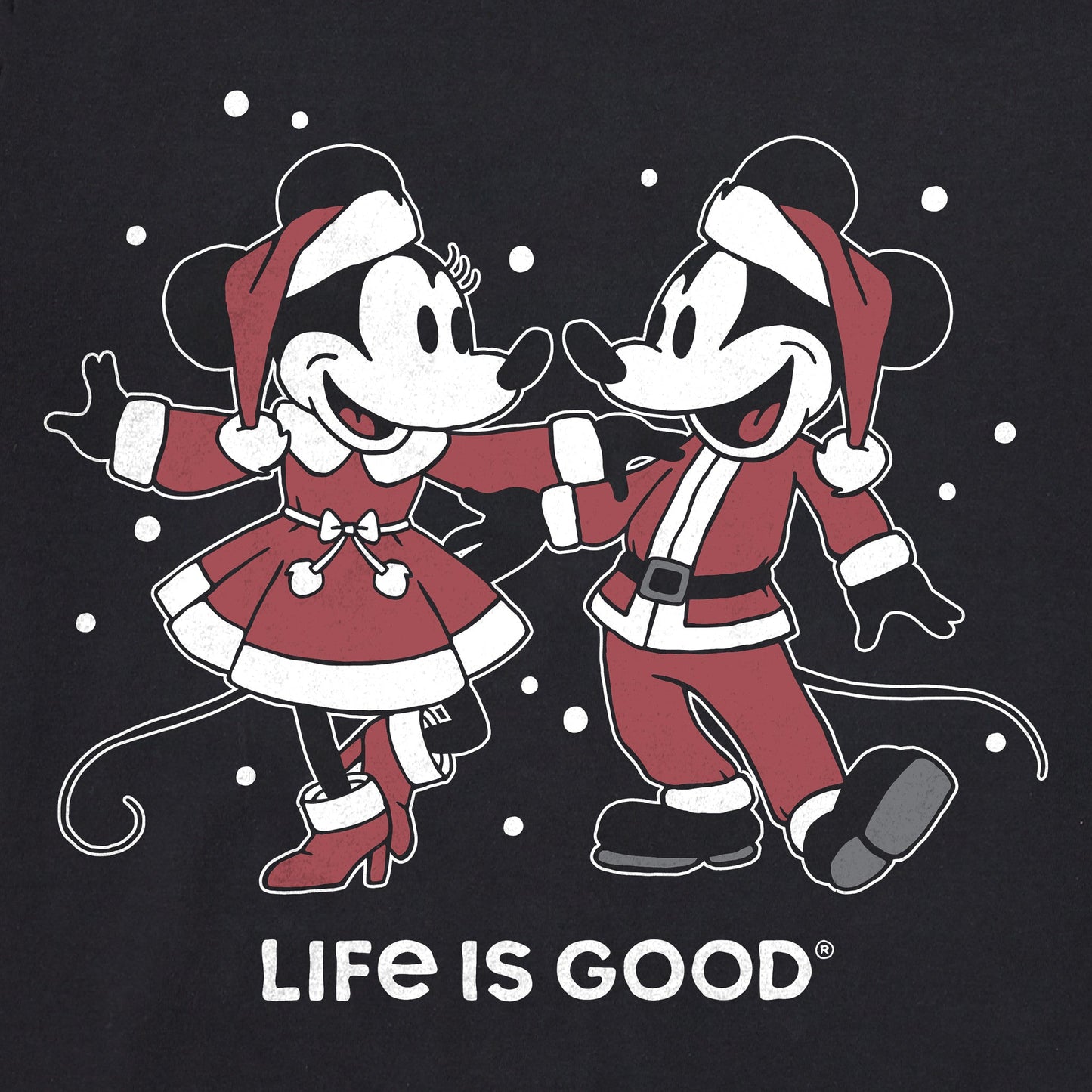 Women's Santa Willie Dancers Long Sleeve Crusher Boxy Tee