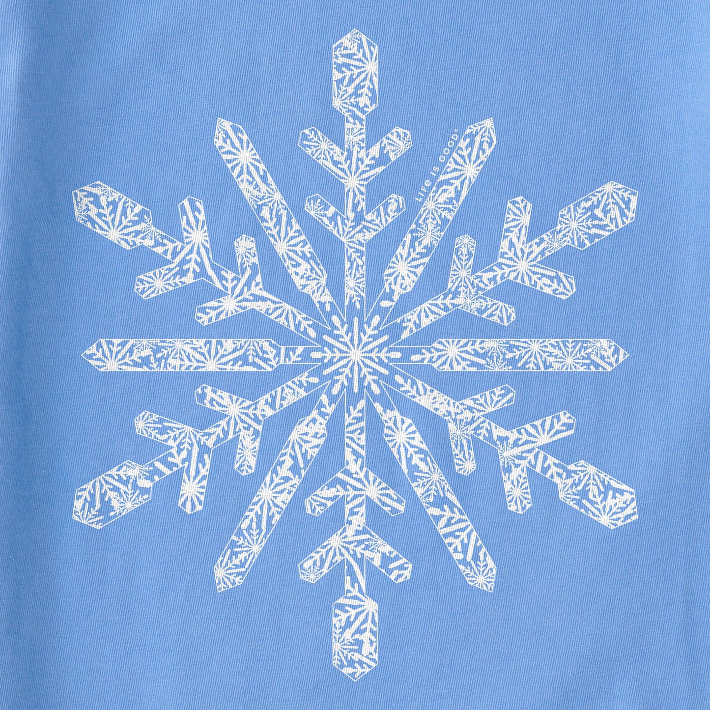 Women's Contrast Snowflake Simply True Crew