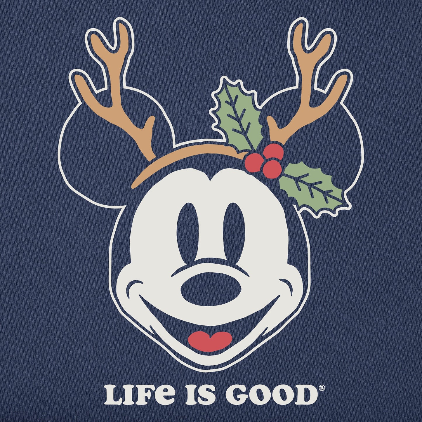 Women's Willie Reindeer Ears Long Sleeve Crusher Tee