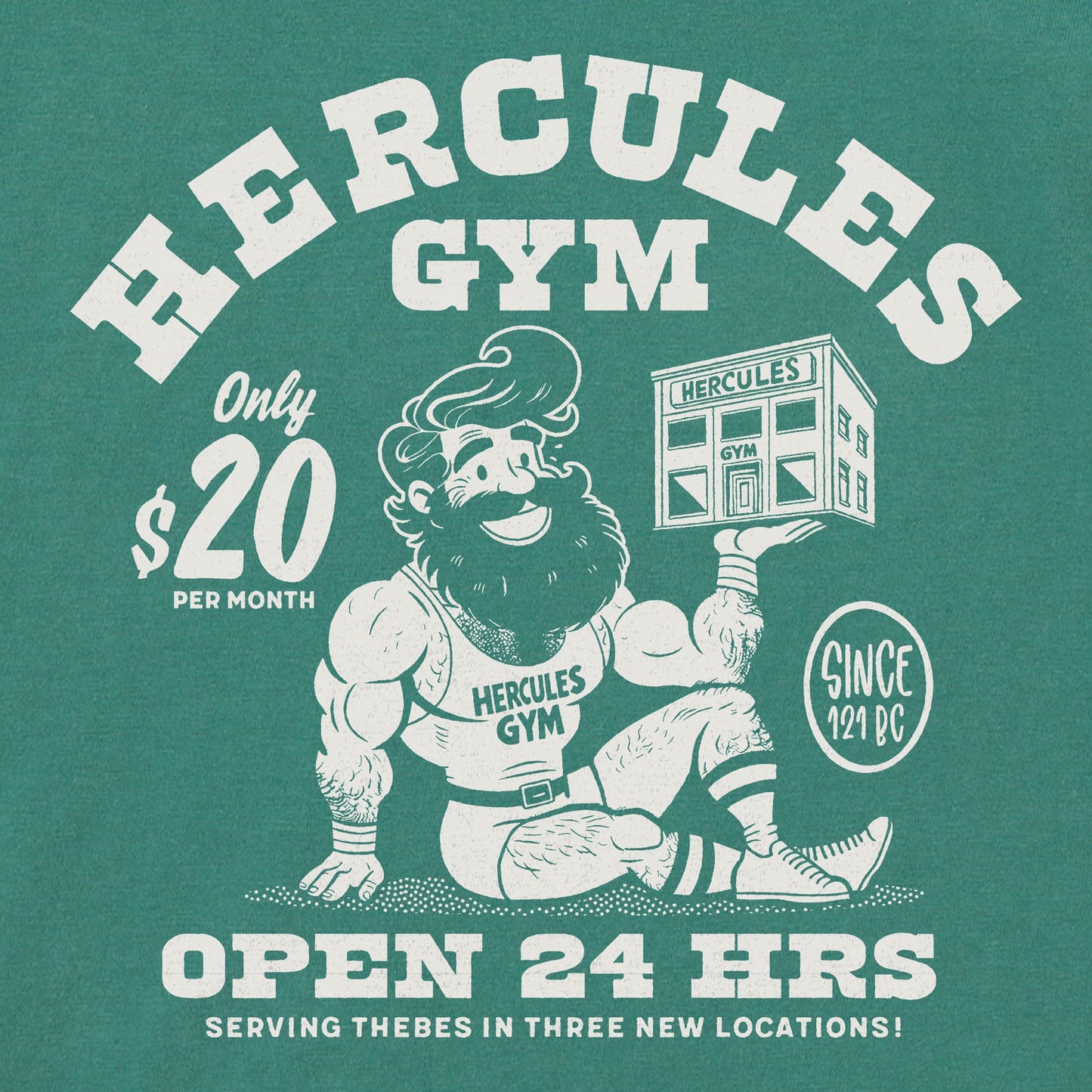 Kids Hercules Gym Long Sleeve Crusher Tee