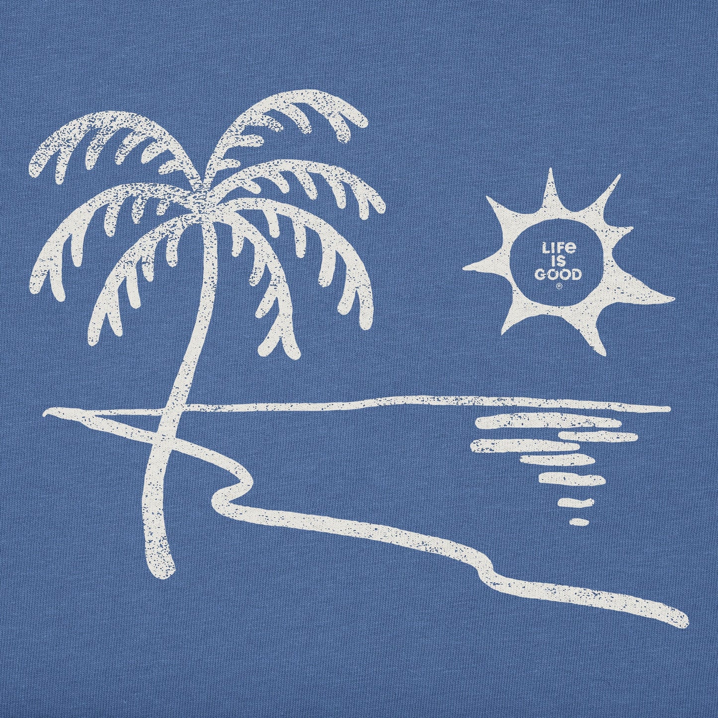 Men's Peaceful Beach Sunset Short Sleeve Crusher Tee