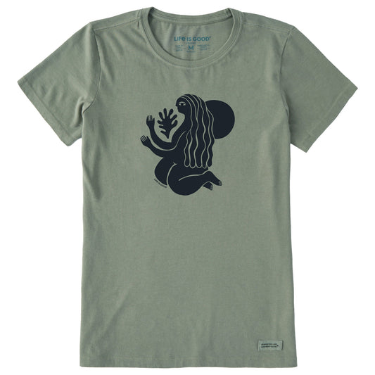 Women's A Woman and Her Plant Short Sleeve Crusher Tee