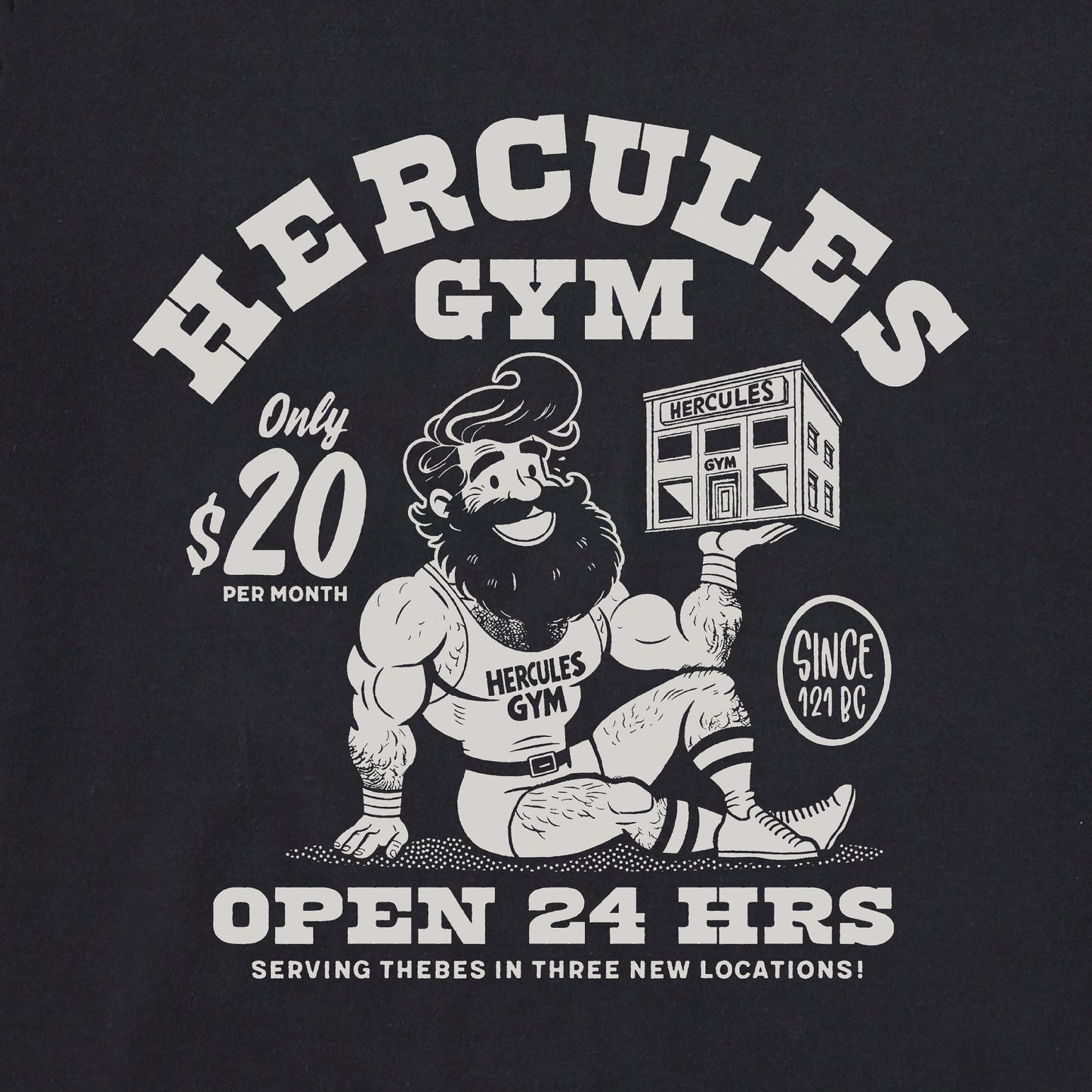 Men's Hercules Gym Short Sleeve Crusher Tee