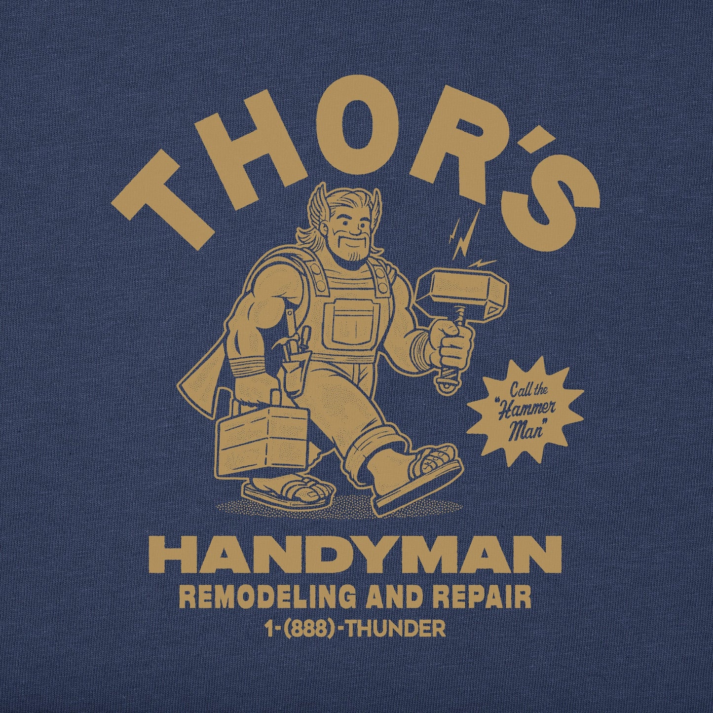 Women's Thor's Handyman Service Short Sleeve Crusher Tee