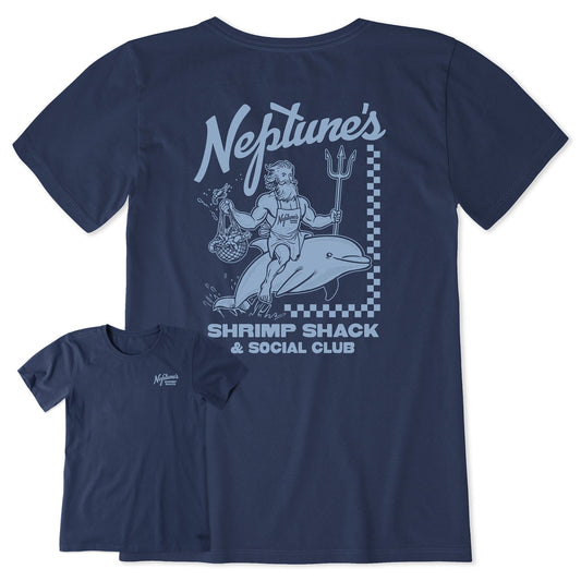 Women's Neptune's Shrimp Shack Short Sleeve Crusher Tee