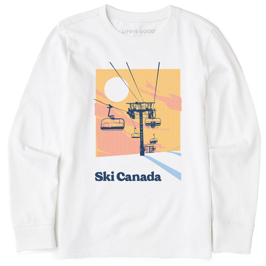 Kids Ski Canada Long Sleeve Crusher Tee