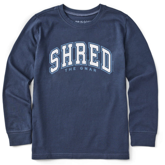 Kids Shred the Gnar Arch Long Sleeve Crusher Tee
