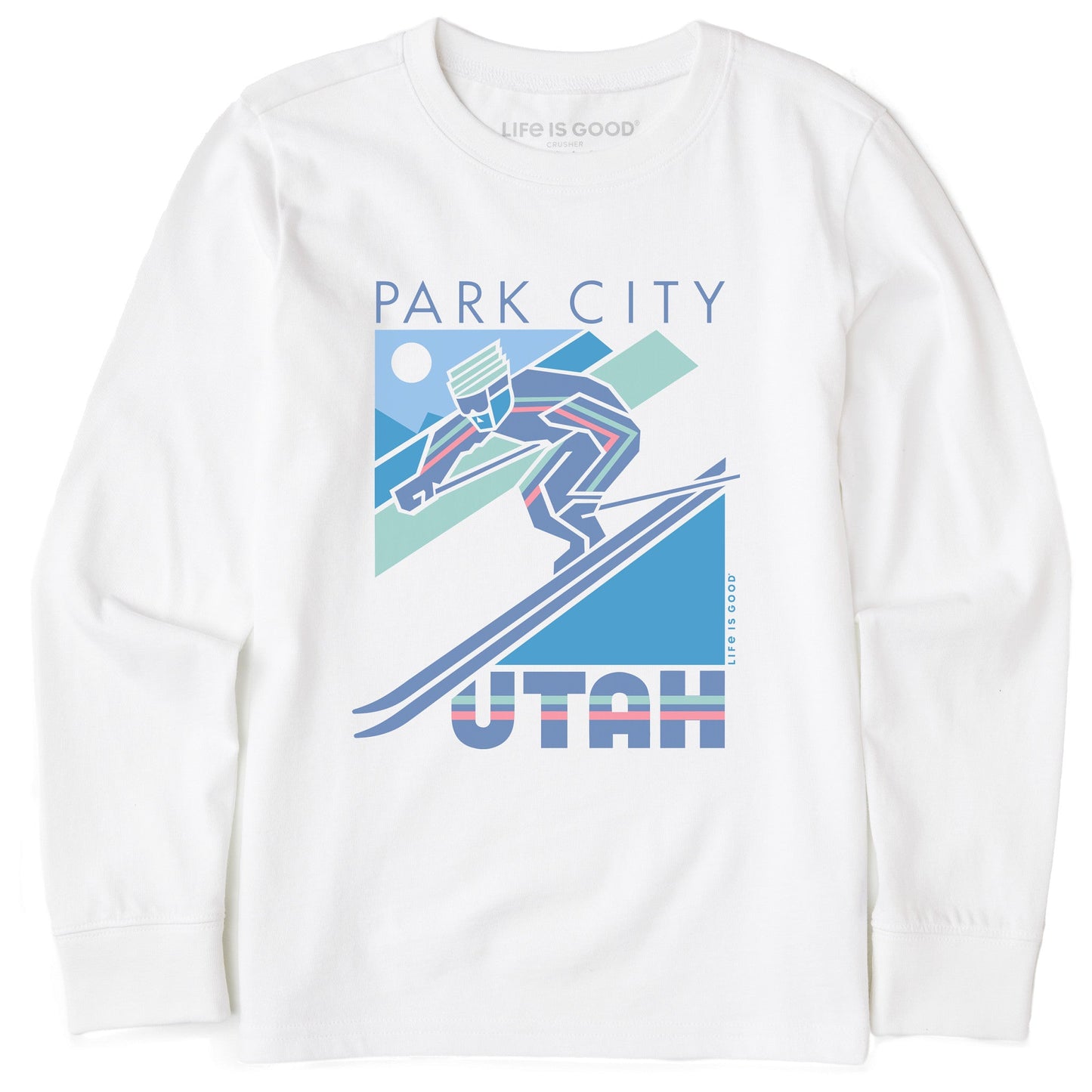 Kids Park City Utah Long Sleeve Crusher Tee